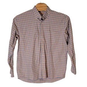 Alan Flusser Button Down Shirt‎ Long Sleeve Multicolor Men's Size XL